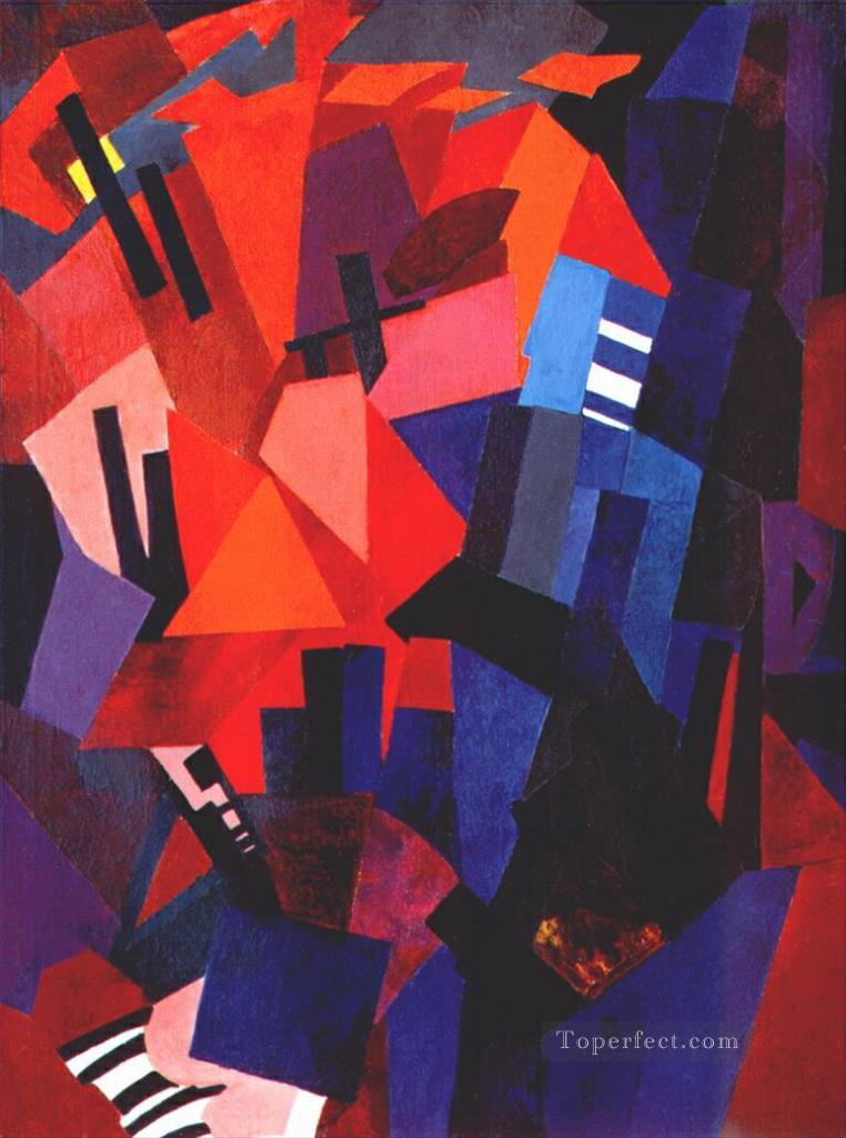 cityscape composition 1916 Alexandra Exter abstract Oil Paintings